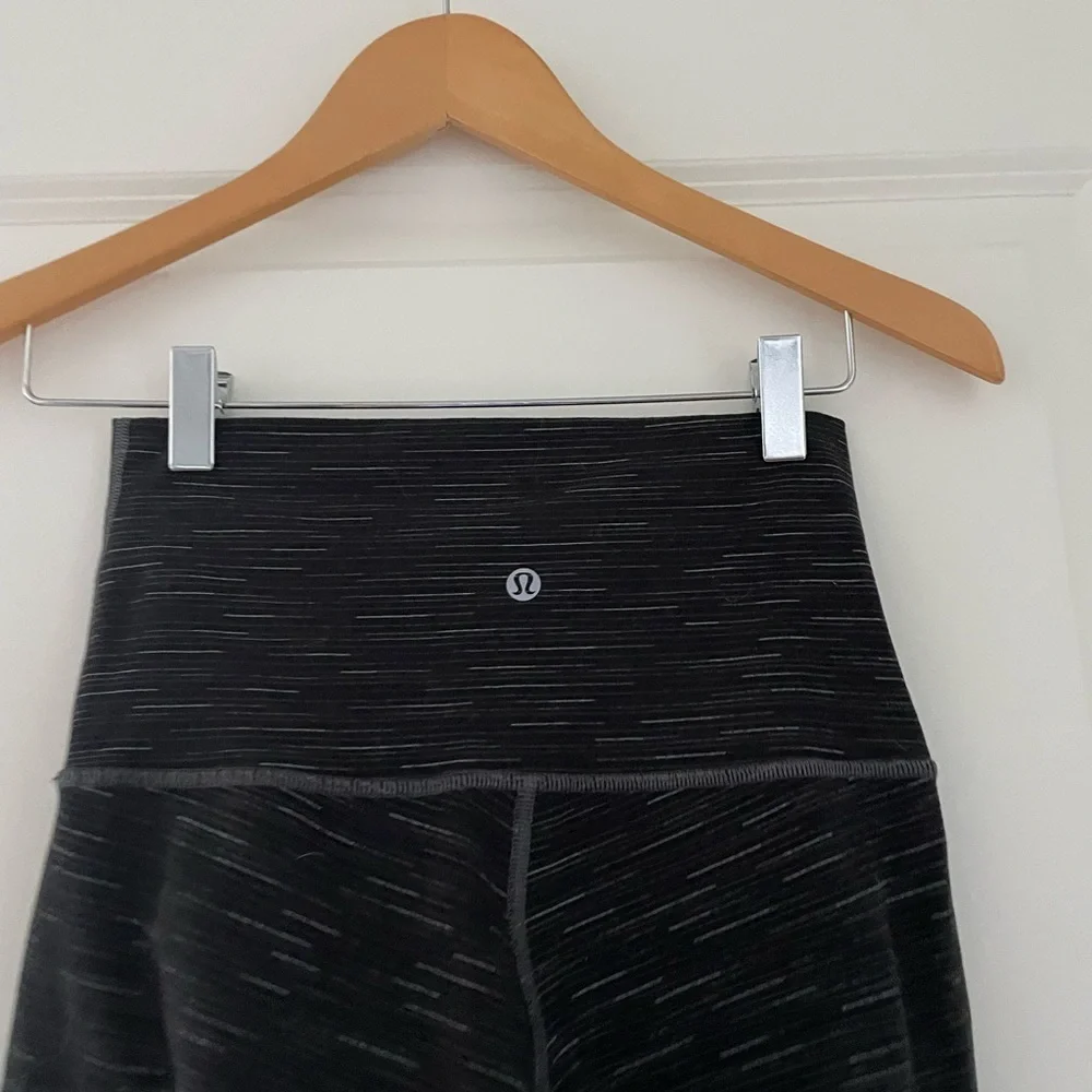 Lululemon Wunder Under Hi-Rise Ombre Space Dye Black Deep Coal - Picture 10 of 12